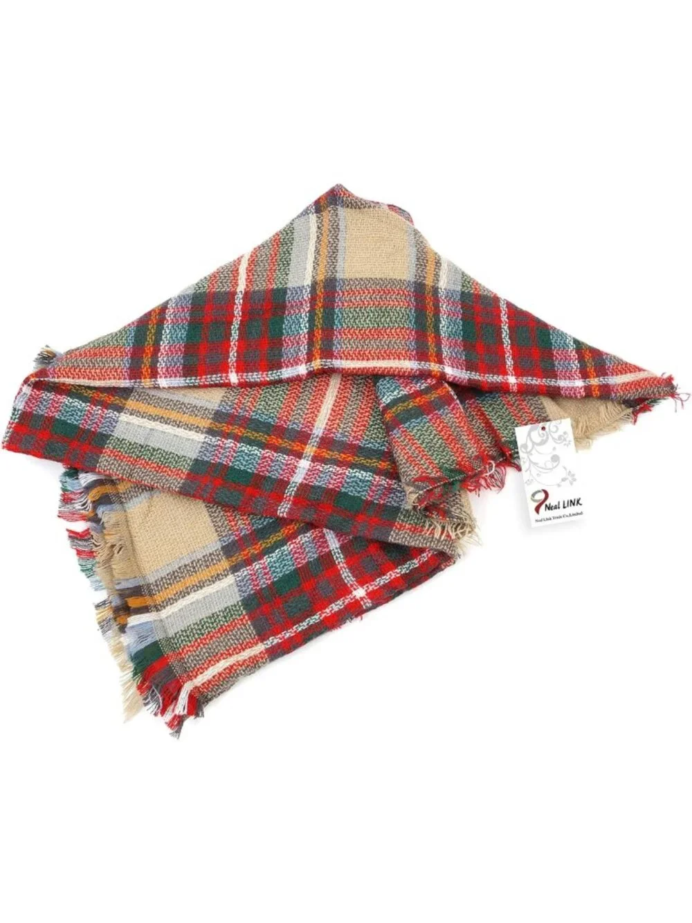 Cozy Winter Plaid Wrap Scarf | Warm Blanket Shawl for Women | Fashion